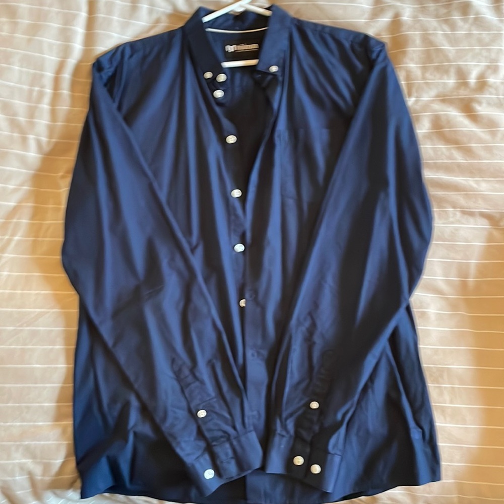 Minimum Navy Dress Shirt